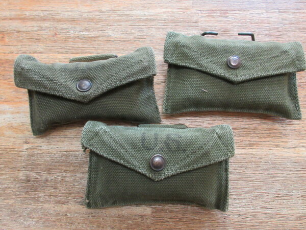 British Made US Army Verbandspäckchen + Tasche First Aid Bandage + Pouch WWII