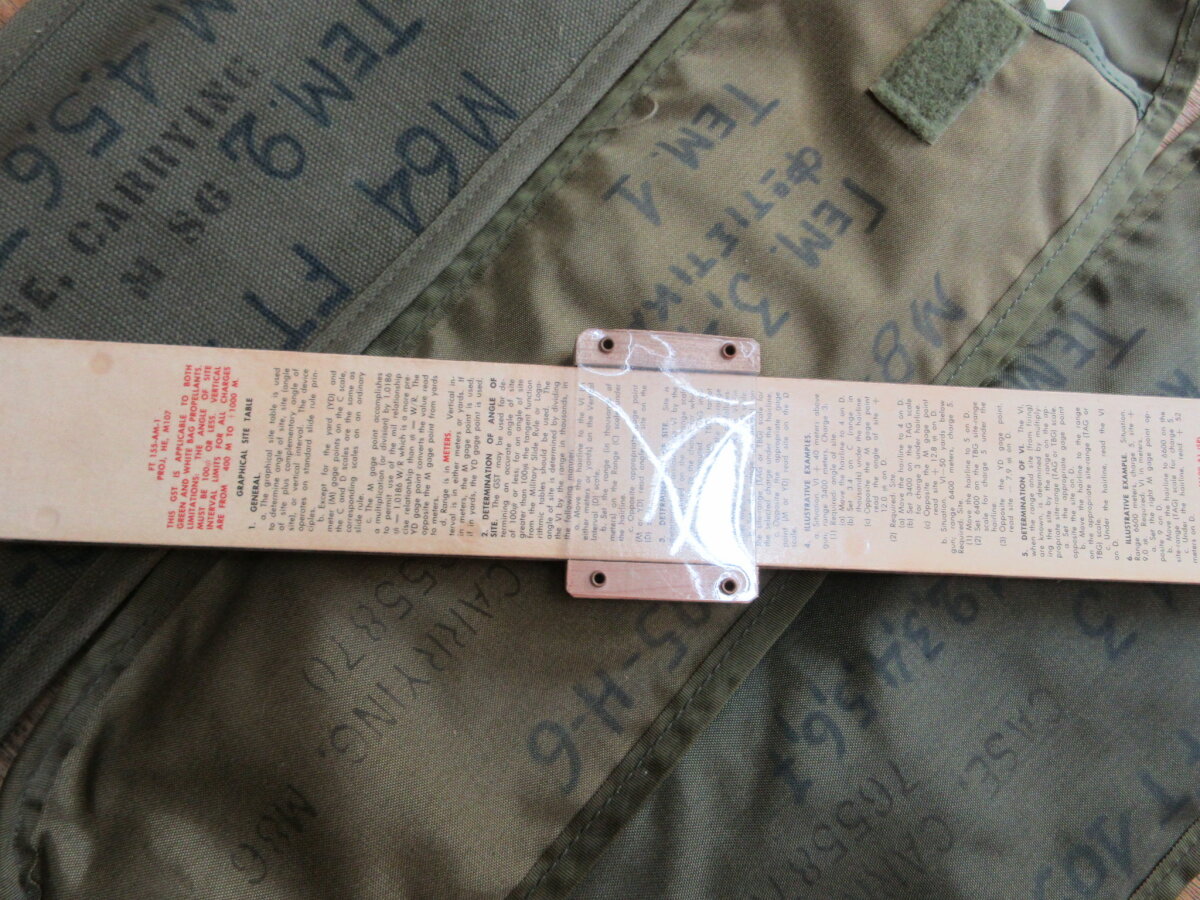Original US Army Ari Rechenschieber FT 155 -AM-1 M107 WWII - Ferromil