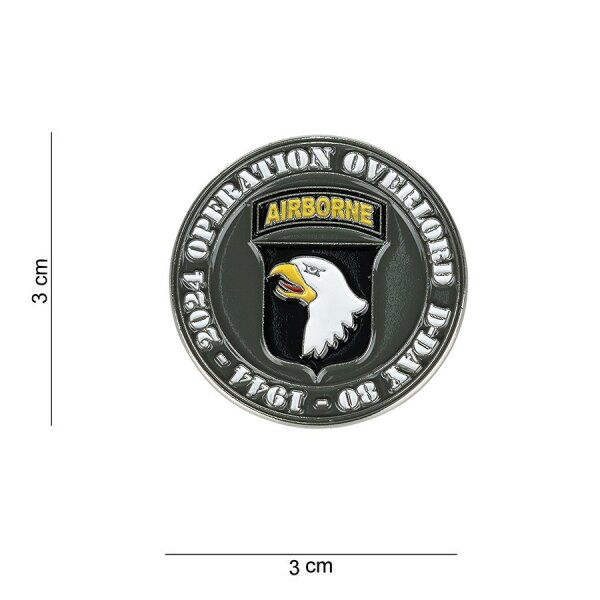 Badge D-Day US Army 101st Airborne Screaming Eagle Division WWII Operation Overlord