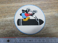 Patch Mickey Mouse Riding Bomb 349th Airforce Bomb Sqd US...