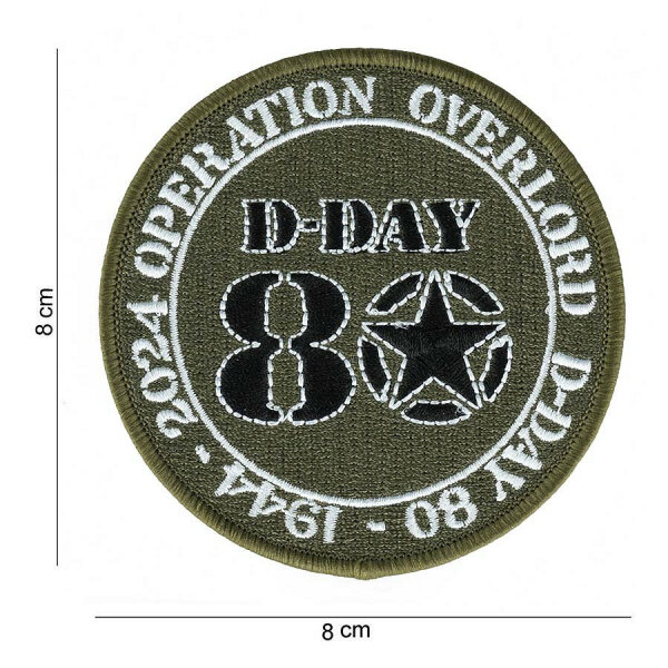 Patch US Army D-Day 80 years WWII Airborne Allied Star Operation Overlord