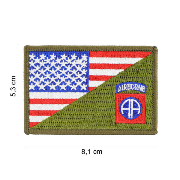 Patch 82nd Airborne AA Division US Half Flag
