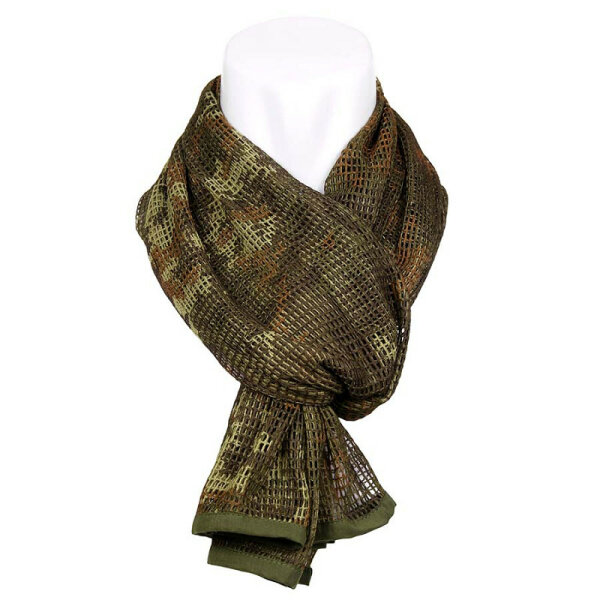 Netzschal Multifunktions Schal Vegetato Tarnung 3-color Camouflage
