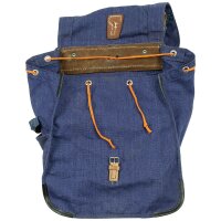 Army Backpack Bag True Vintage Leather Canvas