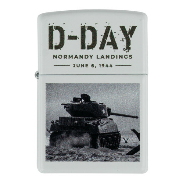Zippo Lighter Sherman Tank US Army D-Day Normandie Invasion USMC