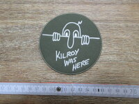 Patch US Army Navy Airforce Troops Kilroy was here Slogan...