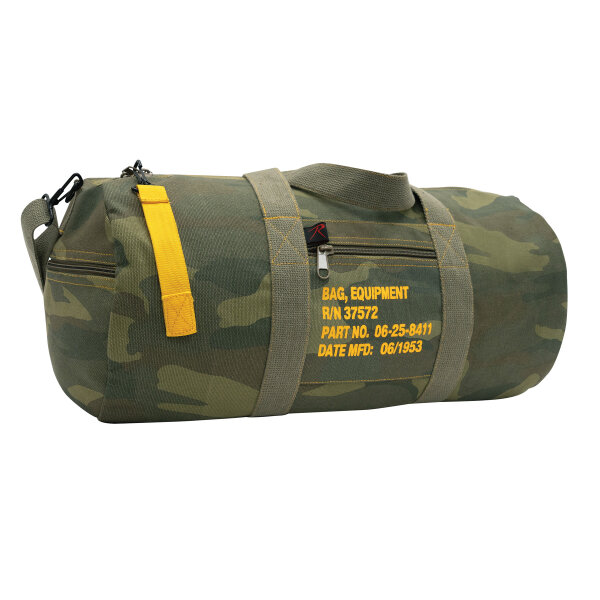 US Army Canvas Equipment Bag Reisetasche Umhängetasche Schultertasche WL Camo 24"