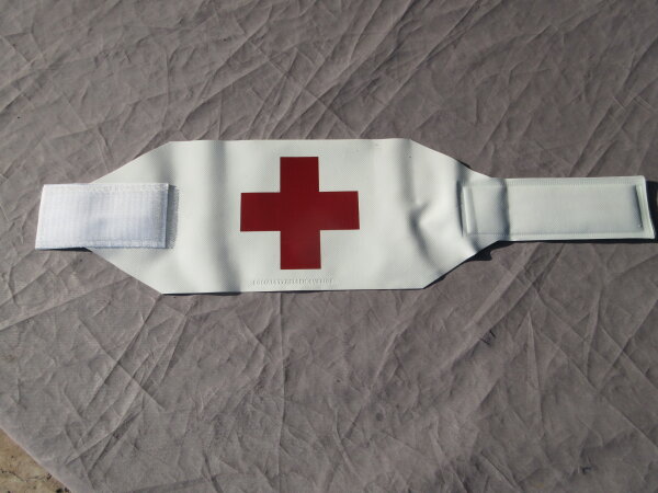 Sleeve Ribbon Red Cross reversible