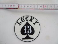Patch Lucky 13 Cards Ace of Spades Pik Ass Biker...