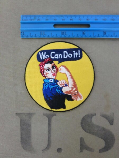 We can do it! Rosie the Riveter WASP WAC Patch US Army WAAC WK2 WWII Nose Art