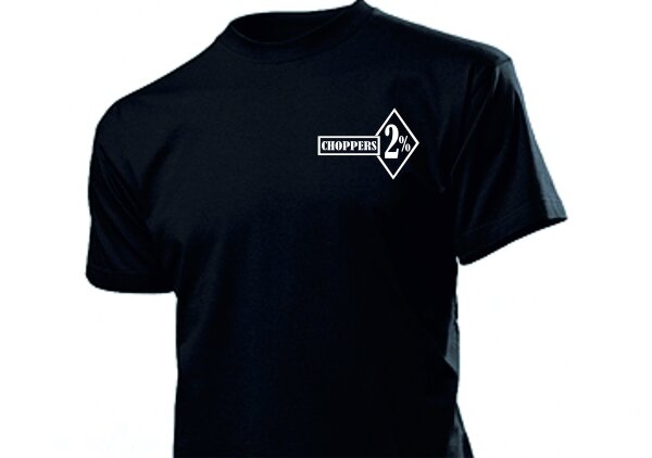 T-Shirt 2% Choppers Cafe Racer Biker Bopper
