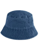 Vintage Bucket Hat Denim Blue Cap Sailor Gilligan Mütze