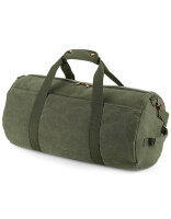 Vintage Canvas Barrel Bag Sporttasche Gym Equipment...