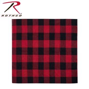 Halstuch Bandana Red Plaid Rot kariert Flannelhemd Holzfäller Stil Rockabilly