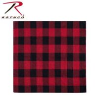 Halstuch Bandana Red Plaid Rot kariert Flannelhemd Holzfäller Stil Rockabilly