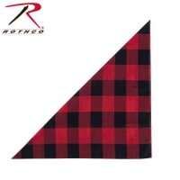 Halstuch Bandana Red Plaid Rot kariert Flannelhemd Holzfäller Stil Rockabilly