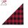 Halstuch Bandana Red Plaid Rot kariert Flannelhemd Holzfäller Stil Rockabilly