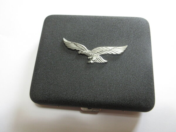LW Luftwaffe Adler WH Zigaretten Etui Groß Silber