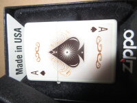 Zippo Vintage Ace Pik Ass Deathcard Poker Game Gambling Sturmfeuerzeug