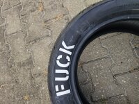 "FUCK" Reifen Lackier Schablone 16" Bobber...