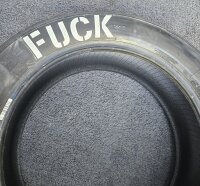 "FUCK" Reifen Lackier Schablone 16" Bobber...
