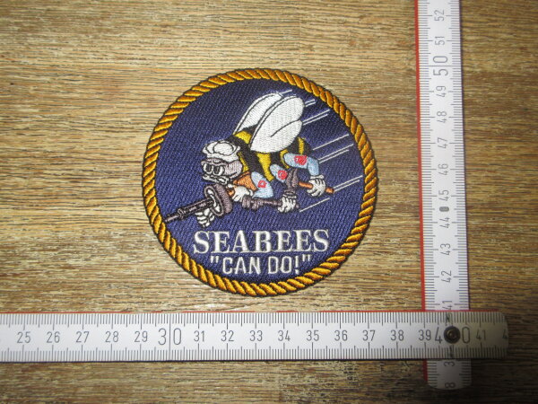 US Army Seabees Naval Construction Battalion Patch Aufnäher WK2 WWII