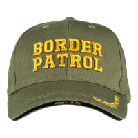Baseball Cap Border Patrol Oliv 3D Stick
