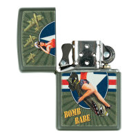 Zippo lighter Pin Up Bomb Babe USAAF Sturmfeuerzeug