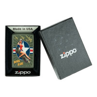 Zippo lighter Pin Up Bomb Babe USAAF Sturmfeuerzeug