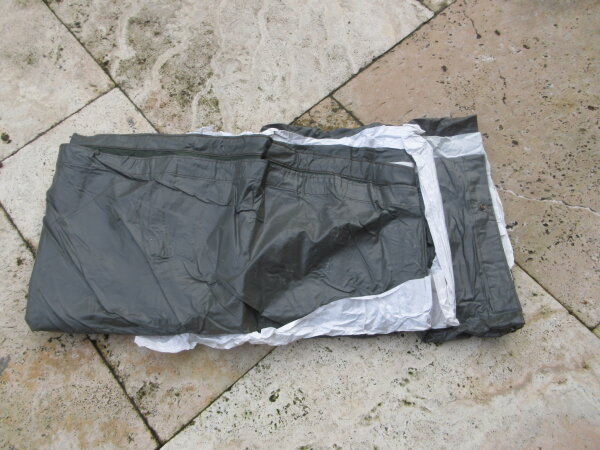 Armee Poncho Oliv Regenumhang + Transport Sack 90er Jahre Mint