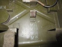 US Army M21 Chest Lightning Equipment M14 Mortar 60mm M2 Night Fire Light WWII