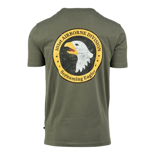 101st Airborne Screaming Eagle Insignia T-Shirt Vintage US Army Airforce Pilots