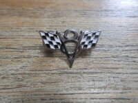 Pin Anstecker V8 Zielflagge Racing Flag Hot Rod