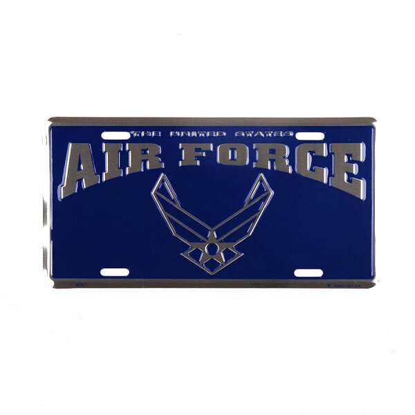 License Plate US Air Force Insignia Wings Schild