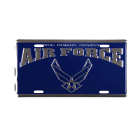License Plate US Air Force Insignia Wings Schild