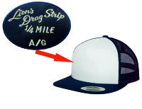 Baseball Cap Patch Lions Drag Strip 1/4 Mile A/G Race Hot...