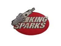 Baseball Cap Patch King Sparks Sparkplug Biker Chopper Racing Hot Rod Dragster