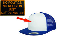 Baseball Cap Patch Aufnäher No Politics No Religion...