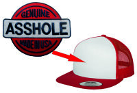 Baseball Cap Patch Genuine Asshole Made in USA