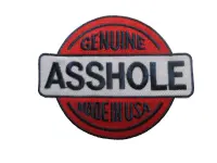 Baseball Cap Patch Genuine Asshole Made in USA