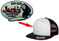 Baseball Cap Patch Jacks Yakutat Alaska Surf Shop Grizzly...