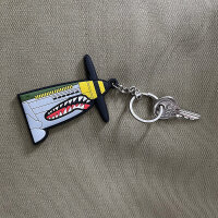 Keychain P-51 Mustang US Army D-Day 3D PVC USAAF Airforce