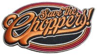 Hip Bag Patch Save the Choppers Slogan