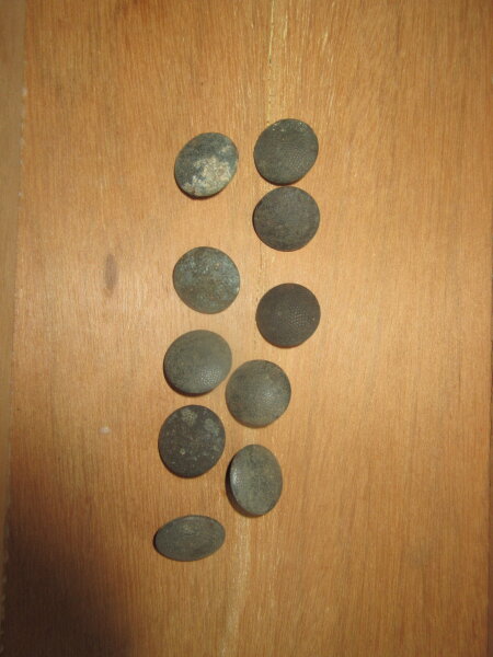 12x Original Wehrmacht Buttons 19mm