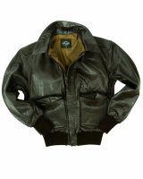 A2 Fliegerjacke Lederjacke Pilotenjacke US Airforce USMC...