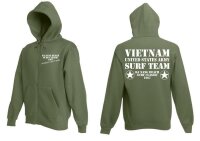 Charlie Don`t Surf US Army Vietnam 1967 Kapu Jacke Gr...