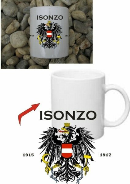 Isonzo Front Austria KuK Kaffee Becher Tasse Monarchie Kaiserreich WWI WK1