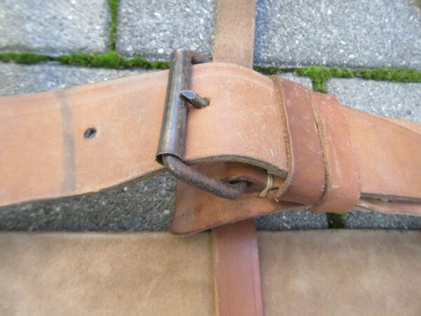 Koppel Lederkoppel Koppeltragegestell Belt Suspender Army Worker Handwerk 115cm