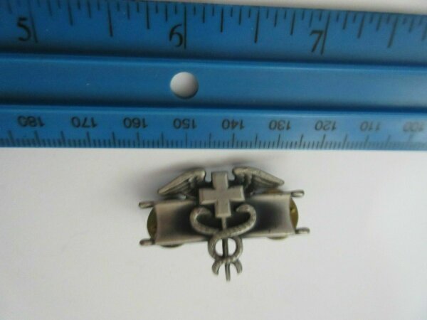 Original Army Medical Corps Service Qualification Collar Badge USMC Abzeichen Lg