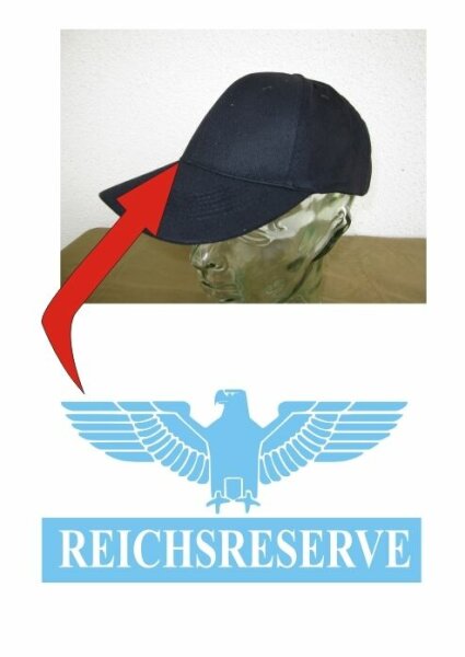 Reichsreserve Cap mit Reichsadler M&uuml;tze Baseball Cap One Size WH WK2 Wehrmacht